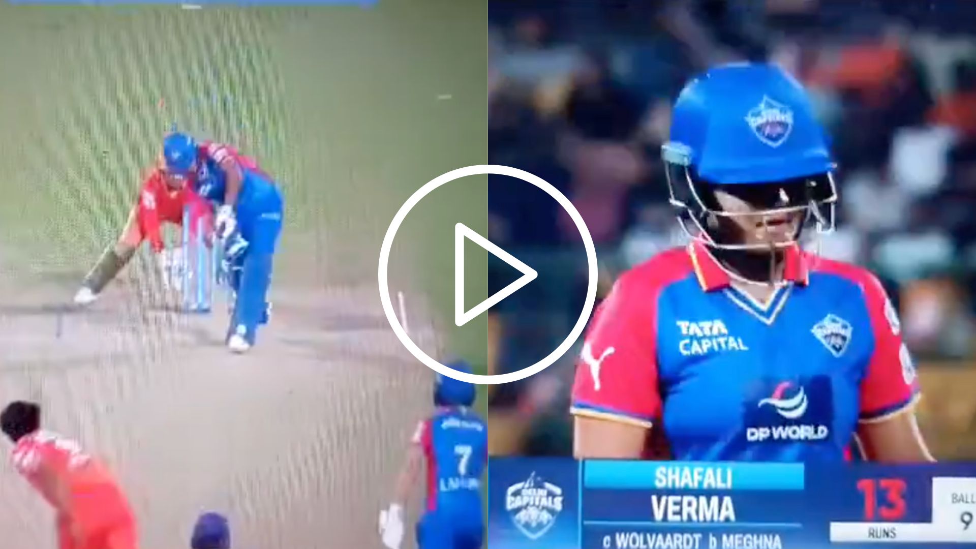 [Watch] Shafali Verma Heartbroken After Being Dismissed Off A Nothing Delivery In WPL